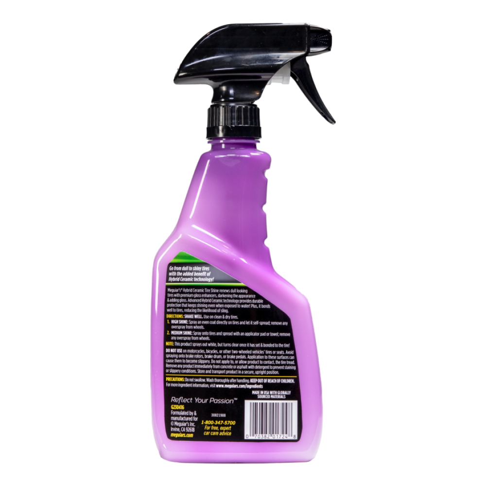 Гібридно керамічне чорніння для гуми  - Meguiar`s Hybrid Ceramic Tire Shine 473 мл. (G230416)