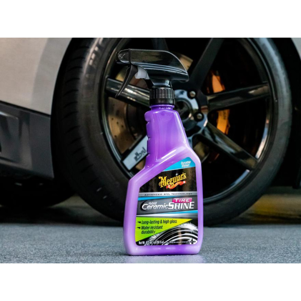 Гібридно керамічне чорніння для гуми  - Meguiar`s Hybrid Ceramic Tire Shine 473 мл. (G230416)