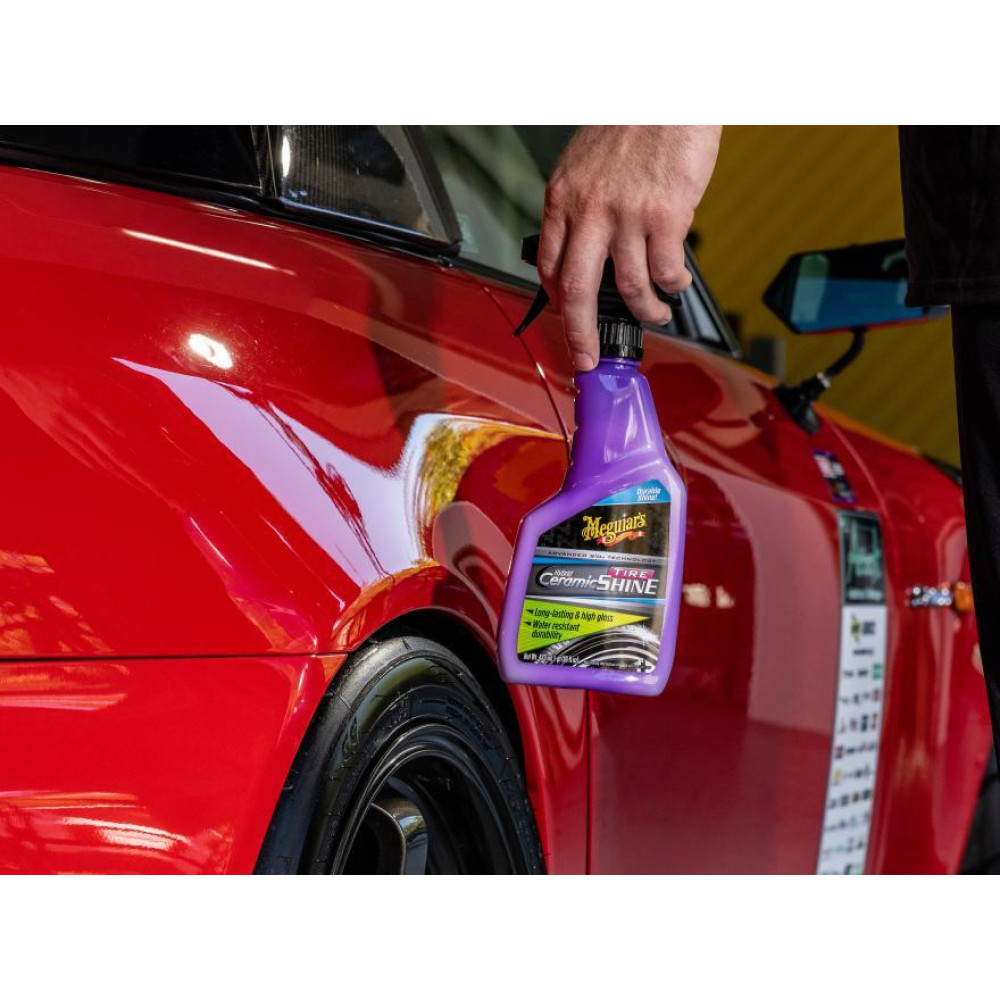 Гібридно керамічне чорніння для гуми  - Meguiar`s Hybrid Ceramic Tire Shine 473 мл. (G230416)