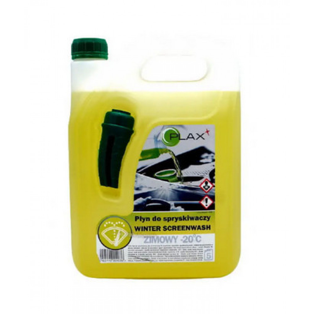 Омивач скла зимовий -20*C з лійкою - PLAX Winter Screenwash 5,0 л. лимон жовтий (PWS1)