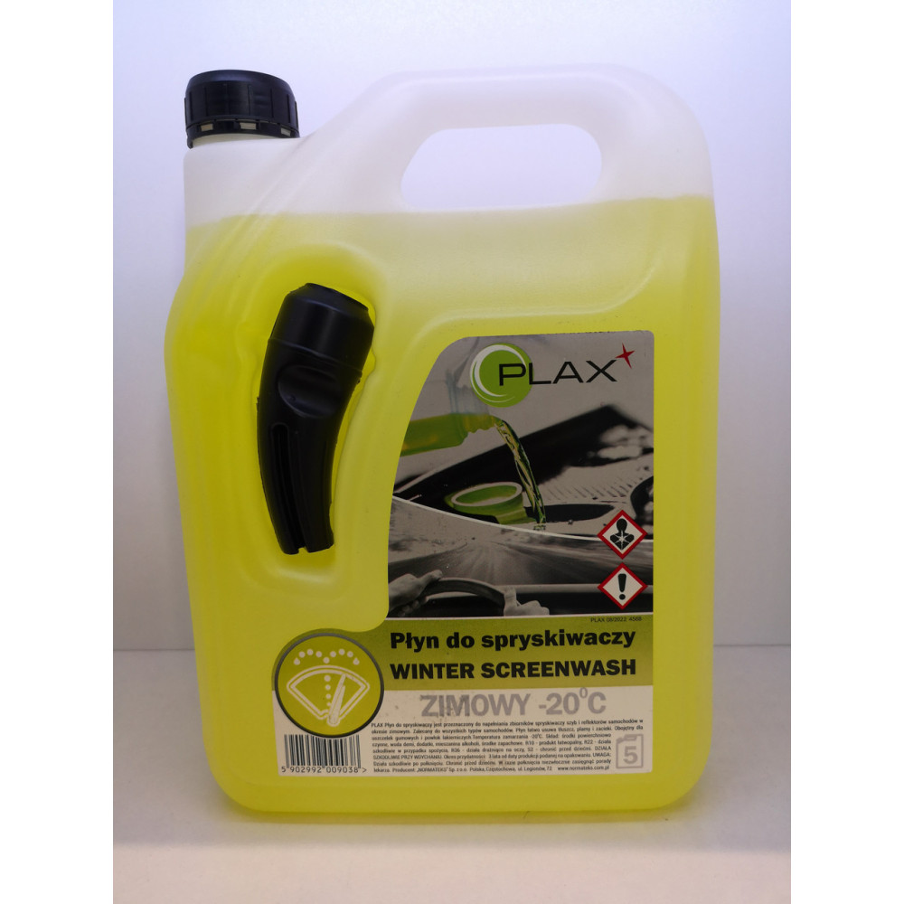 Омивач скла зимовий -20*C з лійкою - PLAX Winter Screenwash 5,0 л. лимон жовтий (PWS1)
