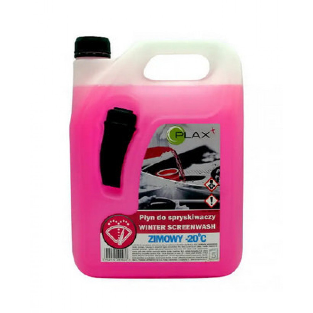 Омивач скла зимовий -20*C з лійкою - PLAX Winter Screenwash 5,0 л. жуйка рожевий (PWS2)