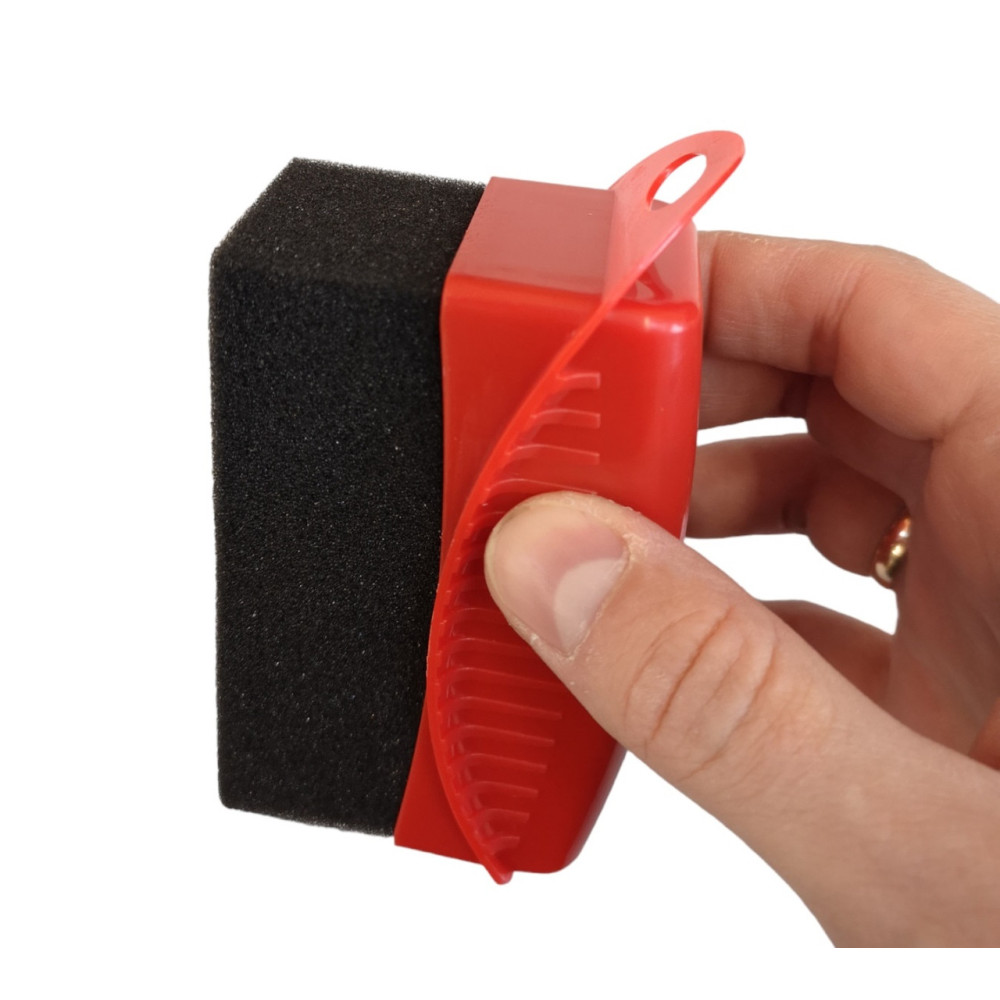 Аплікатор з кришкою для чорніння гуми - MaxShine Tire Dressing Applicator червоно-чорний (MS-FA-4B)