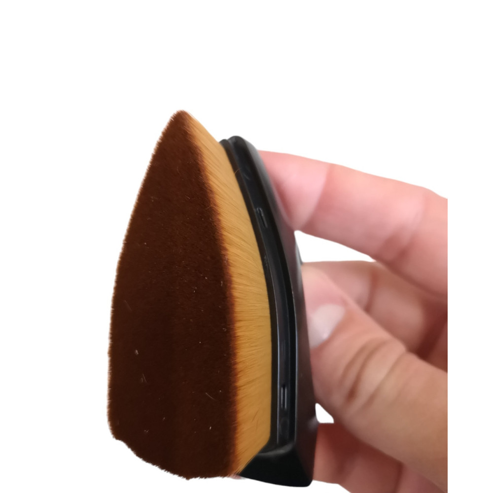 Щітка з кришкою - MaxShine Detailing Brush Ultra Soft High Density With Lid чорно-бежевий (MS-WB59)