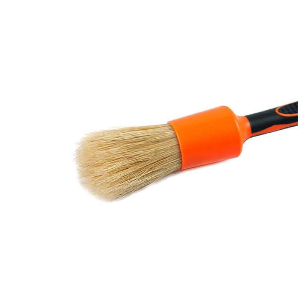 Щітка пензель для детейлінгу - MaxShine Detailing Brush Boar’s Hair #12 бежевий/ж/ч (MS-M03M)