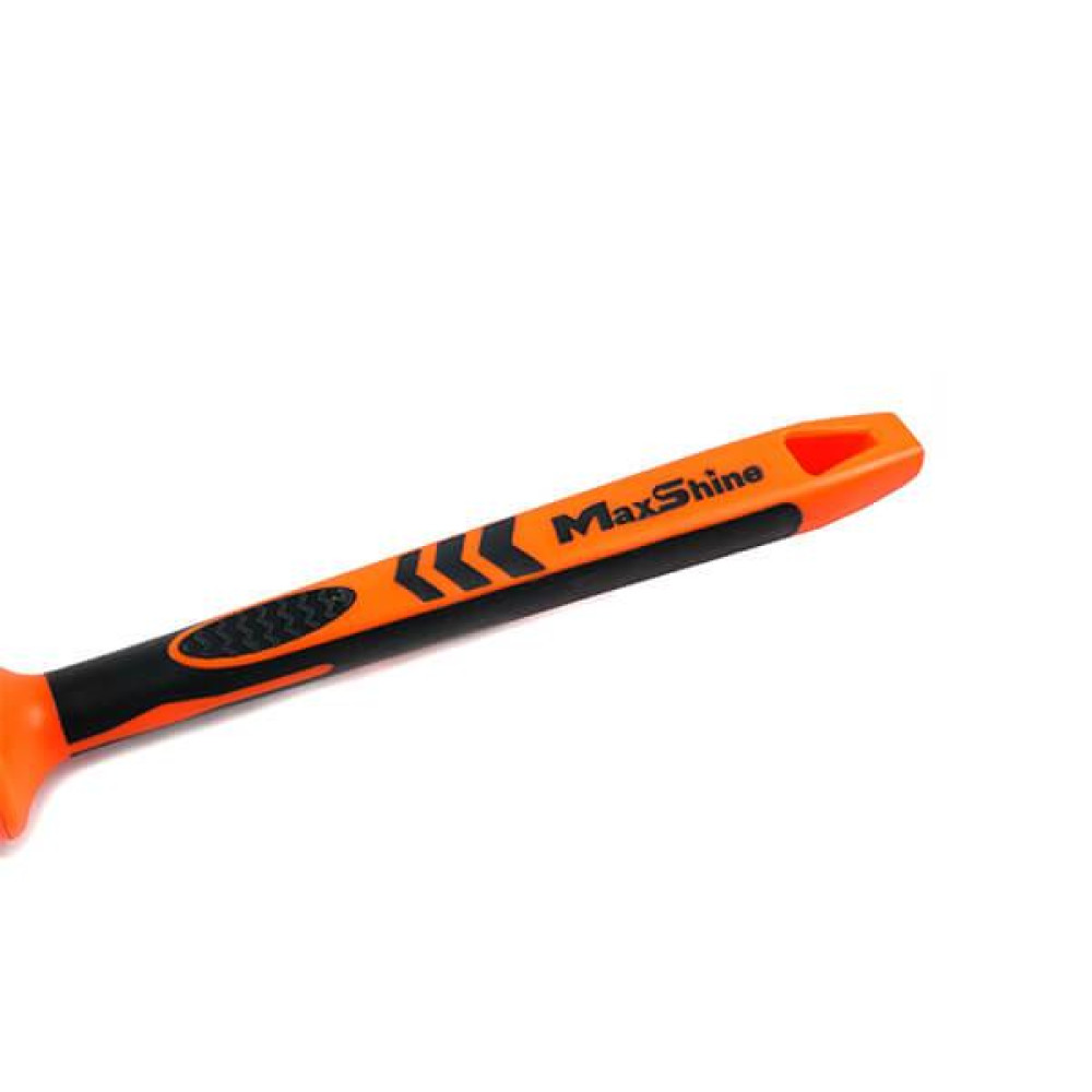 Щітка пензель для детейлінгу - MaxShine Detailing Brush Boar’s Hair #12 бежевий/ж/ч (MS-M03M)