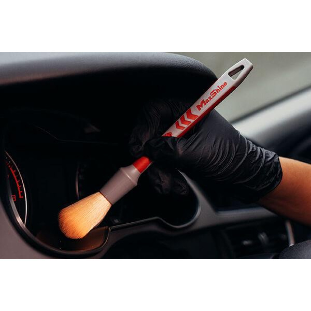 Щітка пензель для детейлінгу - MaxShine Detailing Brush Ultra Soft #12 жовтий/ж/ч (MS-M04M)