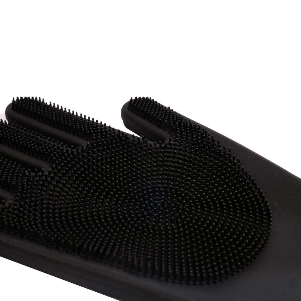 Гумові рукавички для скраб чищення - MaxShine Rubber Scrubbing Gloves чорний (1130001B)