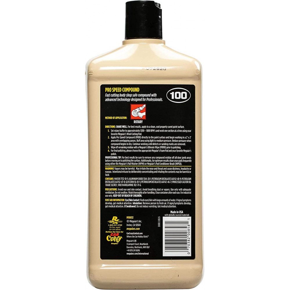 Полірувальна паста універсальна - Meguiar's Pro Speed Compound 946 мл. (M10032)