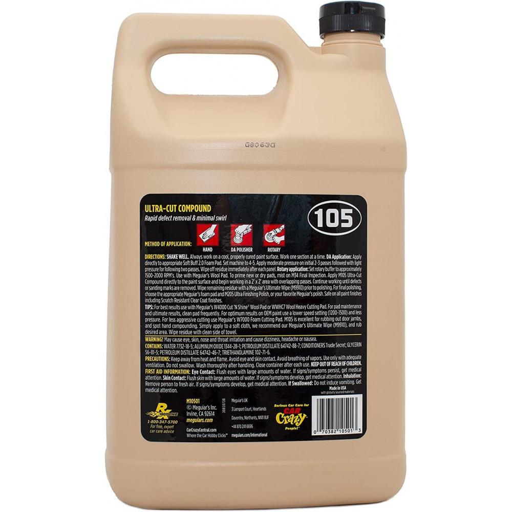 Полірувальна паста ультра - Meguiar's Ultra-Cut Compound 3,79 л. (M10501)