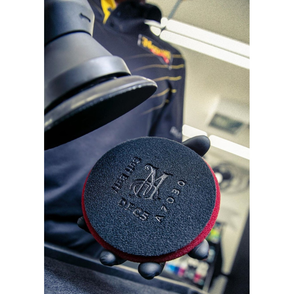 Полірувальний круг жорсткий — Meguiar's DA Soft Buff Foam Cutting Pad 140 мм. бордовий (DFC5)
