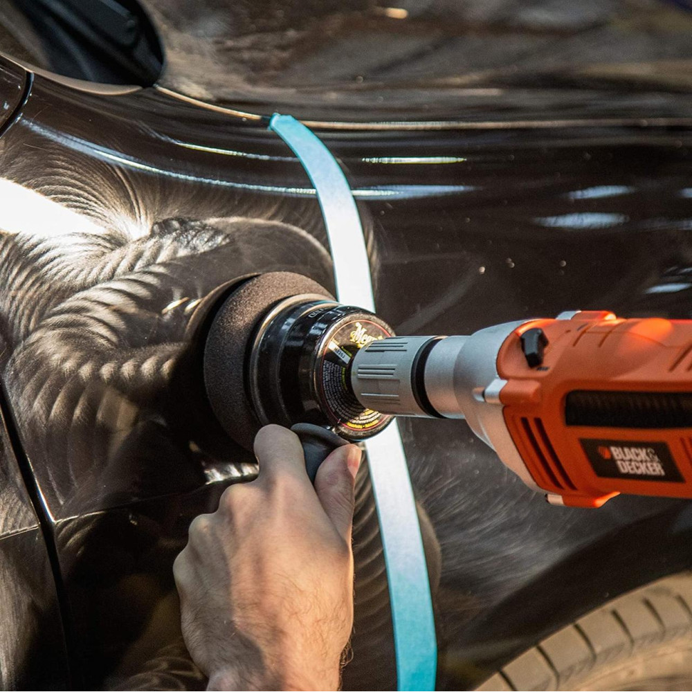Набір м'яких кругів для нанесення воску - Meguiar's DA Waxing Power Pads 90 мм. 2 шт. чорний (G3509INT)