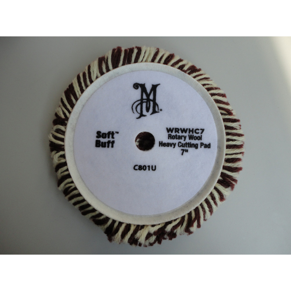 Поліровальне коло вовняної з мікрофіброю - Meguiar`s Rotary Wool Heavy Cutting Pad 178 мм. (WRWHC7)
