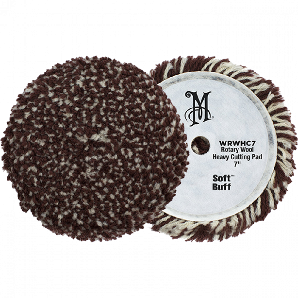 Поліровальне коло вовняної з мікрофіброю - Meguiar`s Rotary Wool Heavy Cutting Pad 178 мм. (WRWHC7)