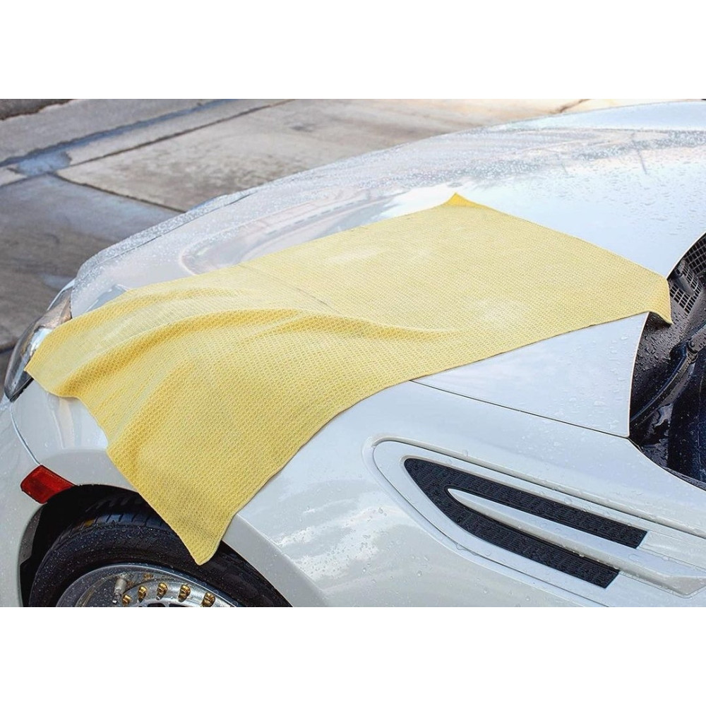 Рушник вафельний для збору води - Meguiar's Water Magnet Microfiber Drying Towel 55х76 см. жовтий (X2000EU)