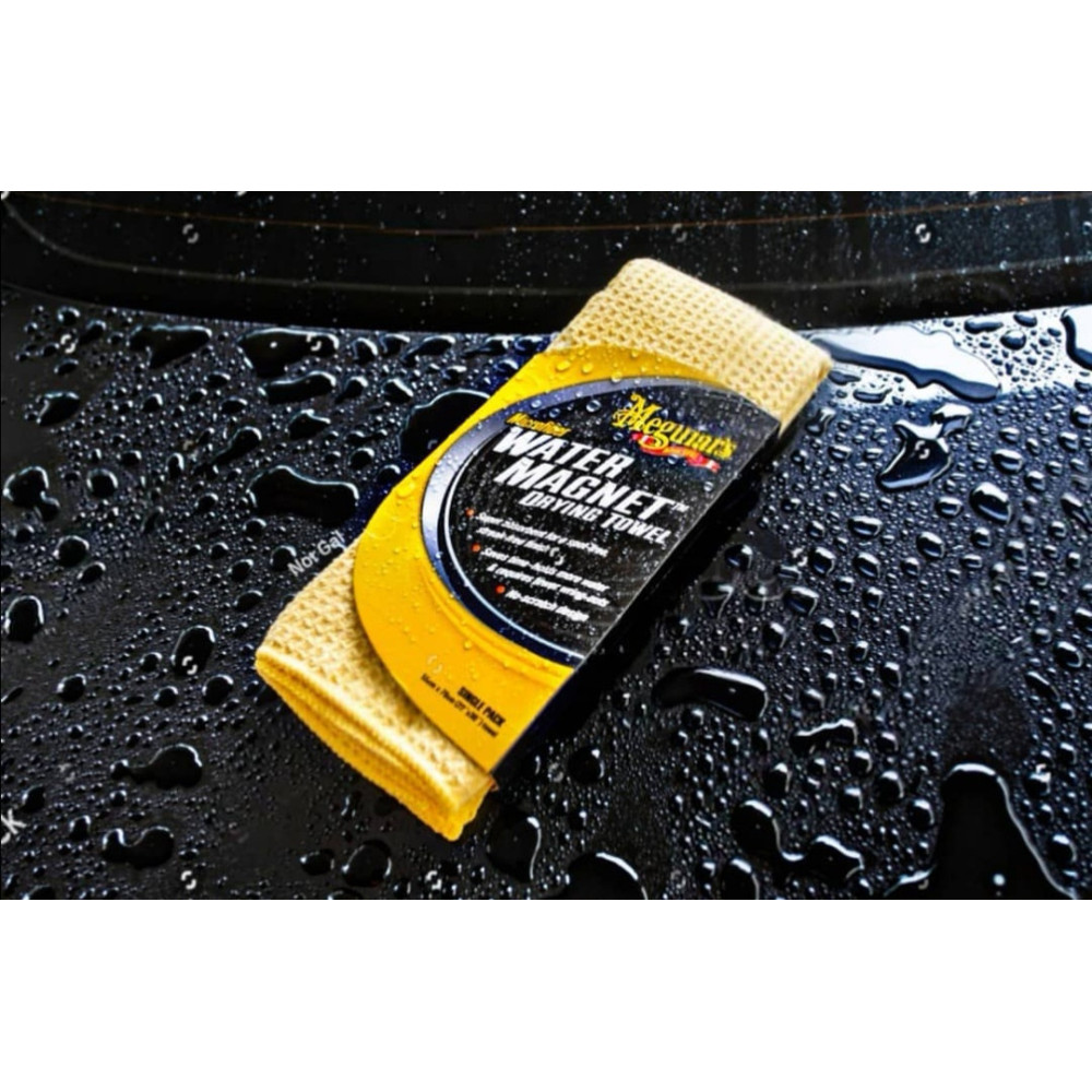 Рушник вафельний для збору води - Meguiar's Water Magnet Microfiber Drying Towel 55х76 см. жовтий (X2000EU)