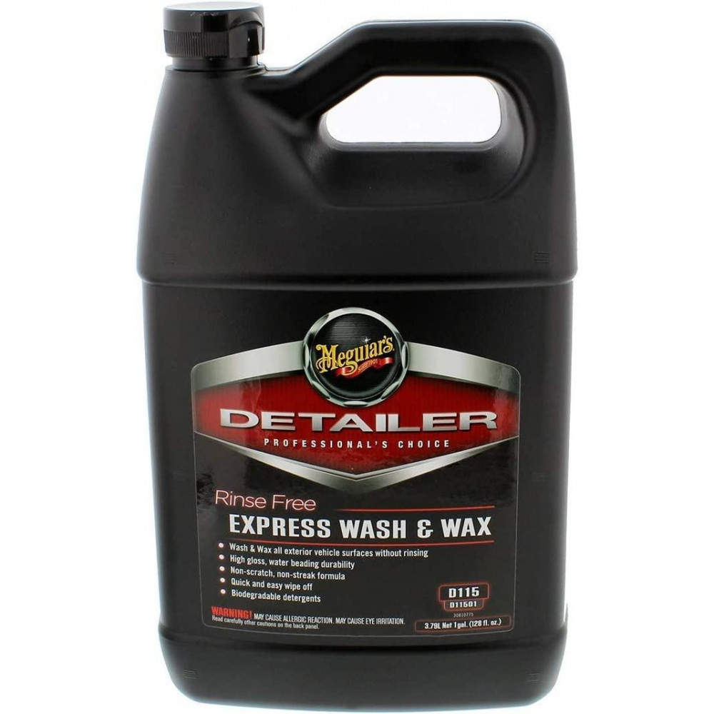 Концентрат суха мийка з віском - Meguiar's Detailer Rinse Free Express Wash & Wax 3,79 л. (D11501)