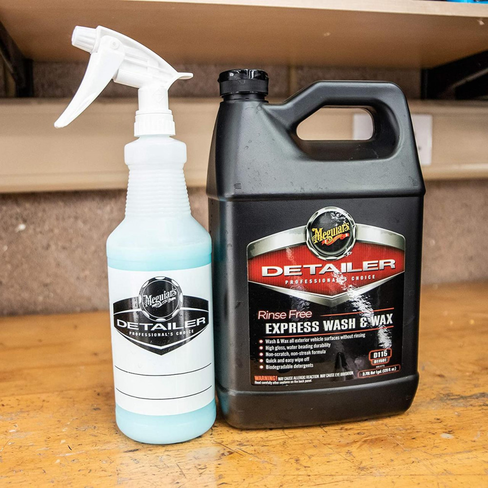 Концентрат суха мийка з віском - Meguiar's Detailer Rinse Free Express Wash & Wax 3,79 л. (D11501)