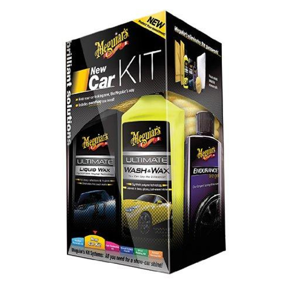 Подарунковий набір для догляду за новим автомобілем - Meguiar's New Car Kit (G3200)