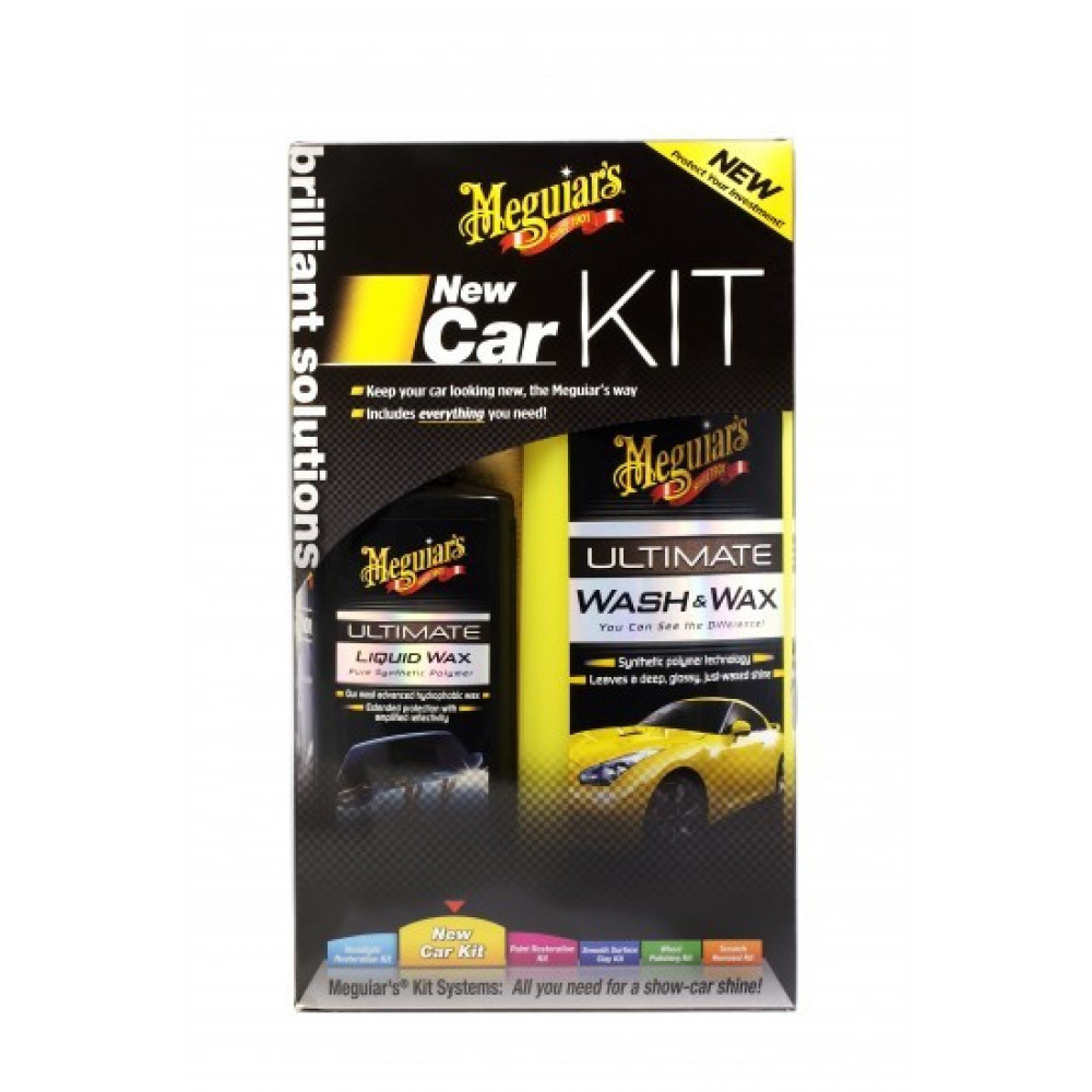 Подарунковий набір для догляду за новим автомобілем - Meguiar's New Car Kit (G3200)