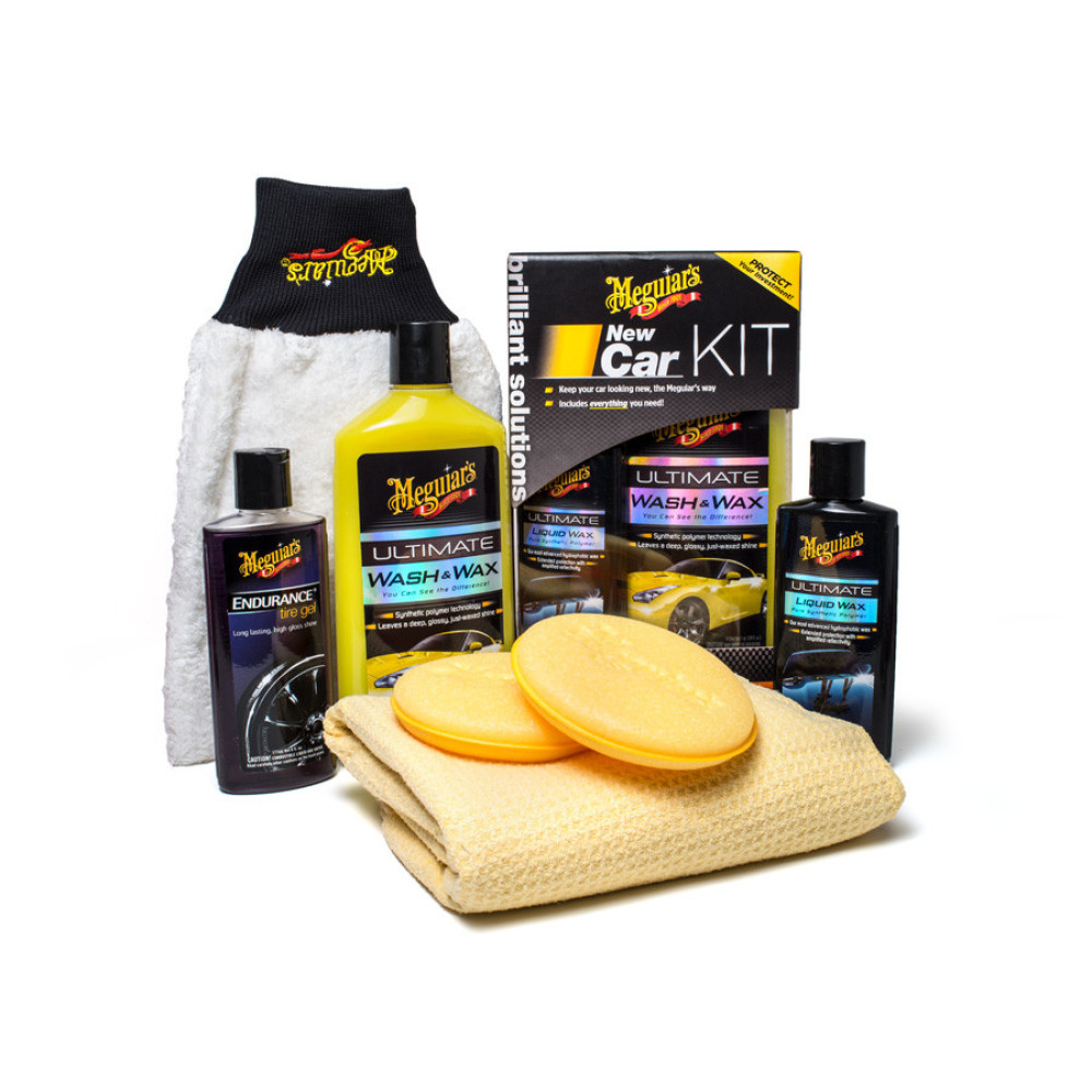 Подарунковий набір для догляду за новим автомобілем - Meguiar's New Car Kit (G3200)