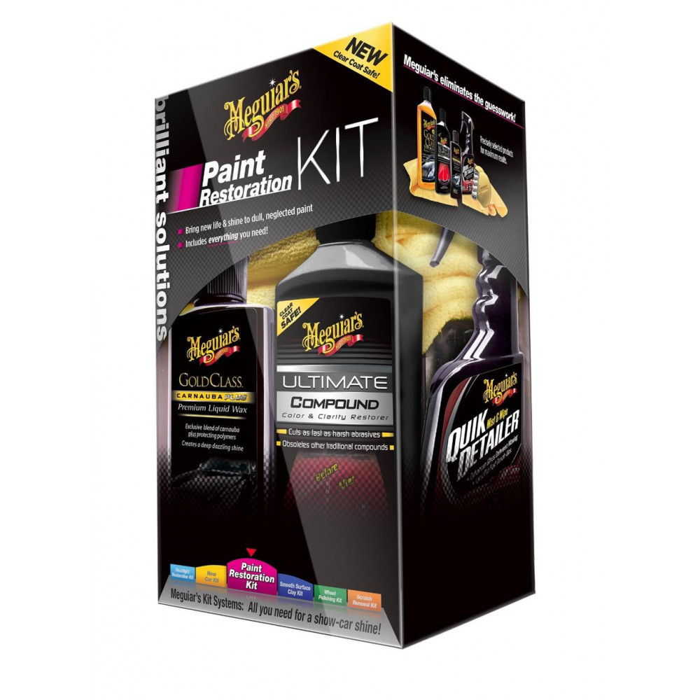 Подарунковий набір для відновлення кузова авто - Meguiar's Paint Restoration Kit (G3300)