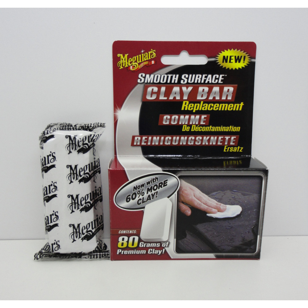 Глина для чищення кузова - Meguiar's Smooth Surface Replacement Clay Bar 80 г. (G1001EU)