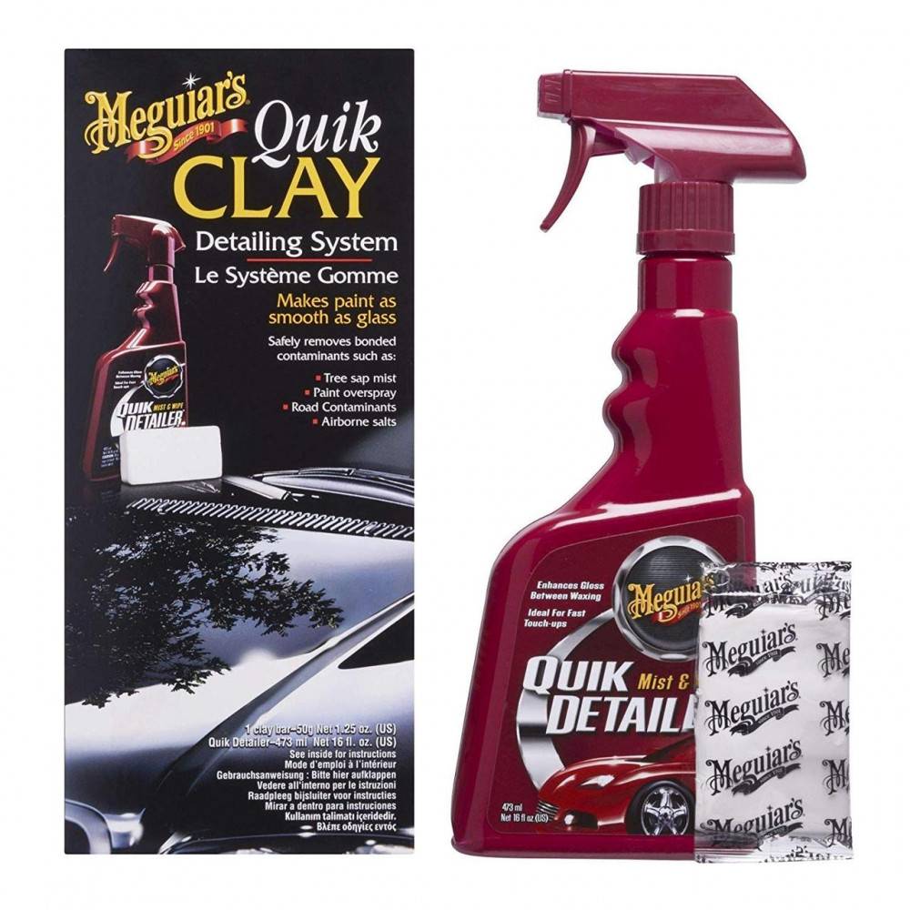 Стартовий набір для чищення кузова - Meguiar's Quik Clay Detailing System Starter Kit (G1116EU)