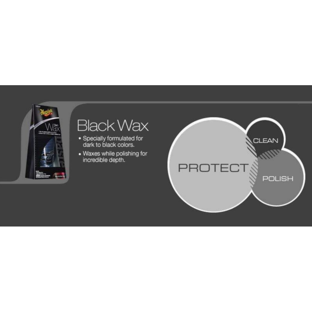 Віск для чорних автомобілів - Meguiar's Black Wax 198 г. (G6207)