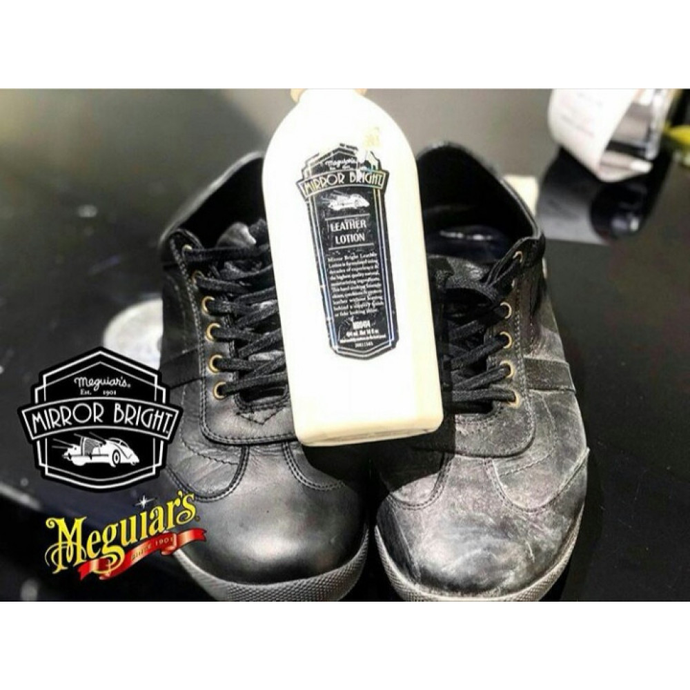 Очищувач і лосьйон для шкіри - Meguiar's Mirror Bright™ Leather Lotion 414 мл (MB0414EU)