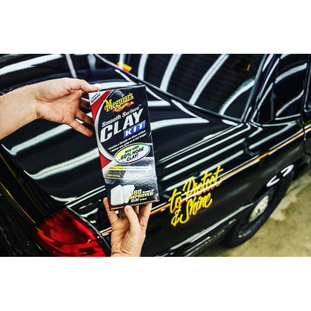 Набір для чищення кузова з ефектом поліролю - Meguiar's Smooth Surface Clay Kit (G1016)