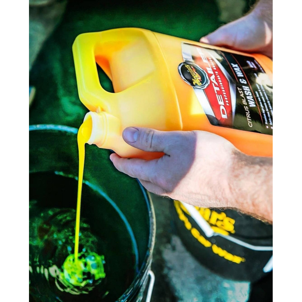 Концентрат шампунь з віском карнауби - Meguiar's Detailer Citrus Blast Wash & Wax 3,79 л. (D11301)