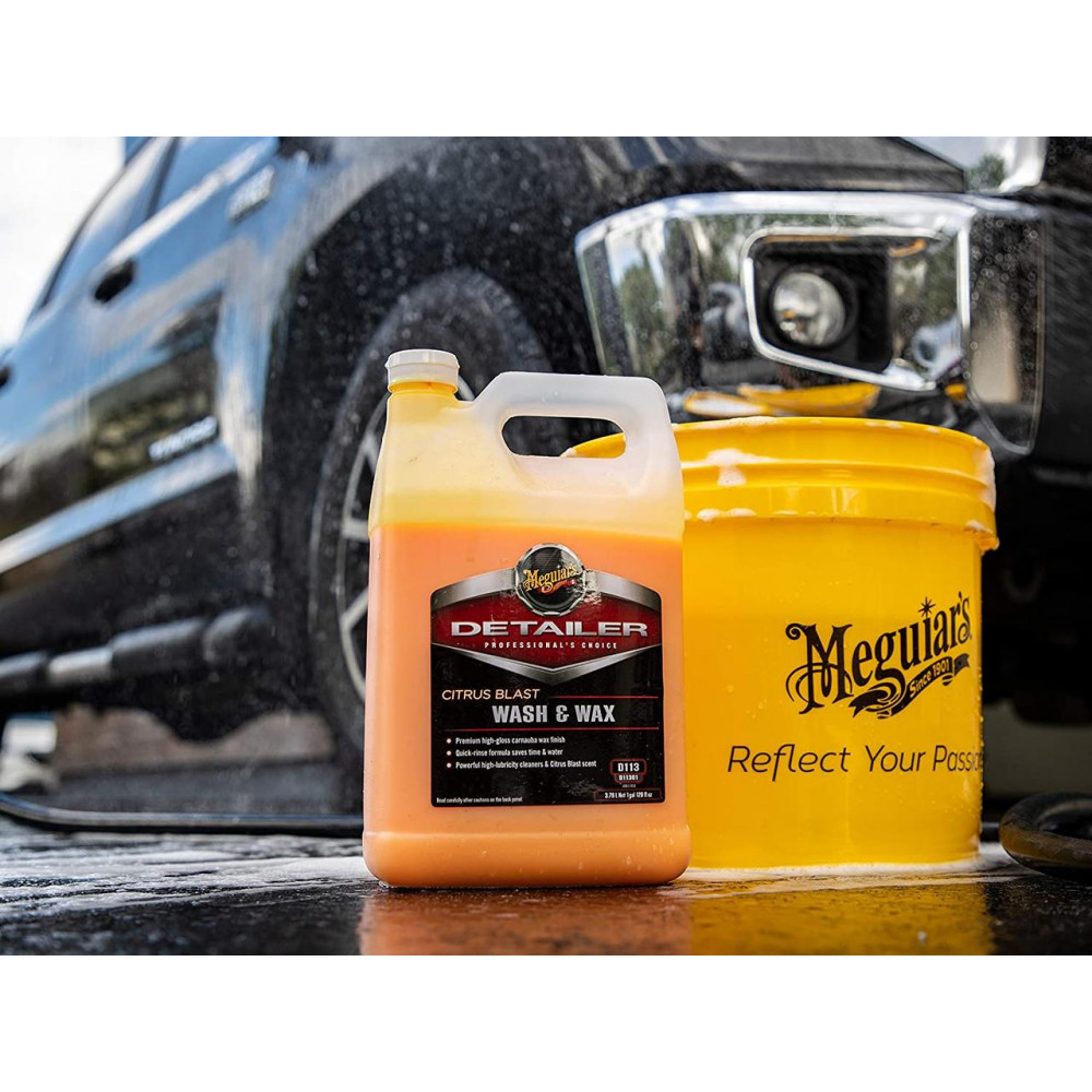 Концентрат шампунь з віском карнауби - Meguiar's Detailer Citrus Blast Wash & Wax 3,79 л. (D11301)