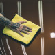 Рушник мікрофібровий фінішний - Meguiar's Microfibre Finishing Towel 30x45 см. 920 gsm жовтий (X1801EU)