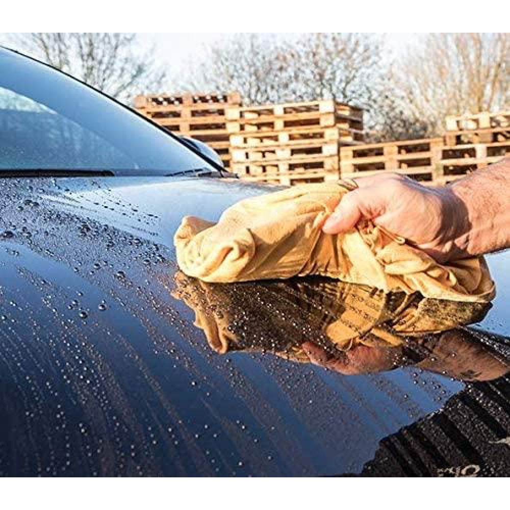 Рушник натуральний замшевий - Meguiar's Premium Natural Chamois 16x2x25 см. бежевий (X2100)