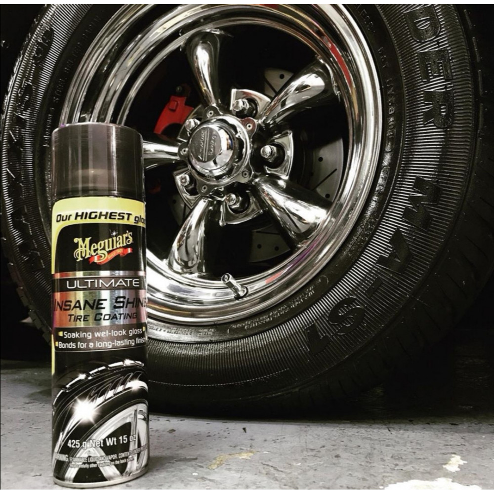 Спрей для чорніння шин - Meguiar's Ultimate Insane Shine™ Tire Coating 425 г. (G190315)