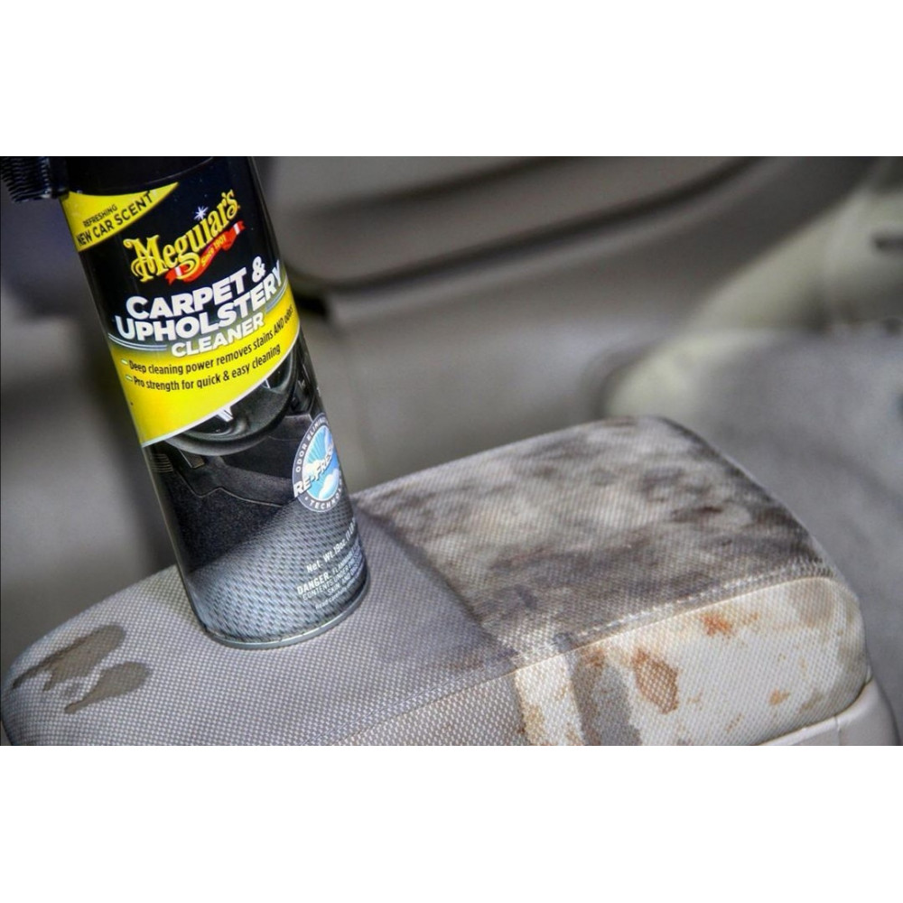 Пінний очищувач з щіткою для карпету та килимів салону - Meguiar's Carpet & Upholstery Cleaner 539 г. (G191419)