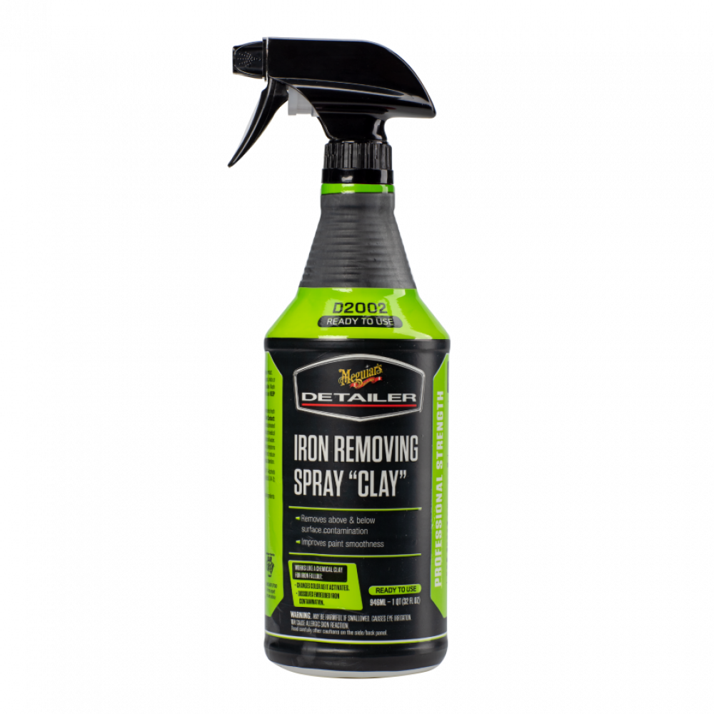Чистка кузова від часток металу - Meguiar`s Iron Removing Spray "Clay" 946 мл. (DRTU200232)