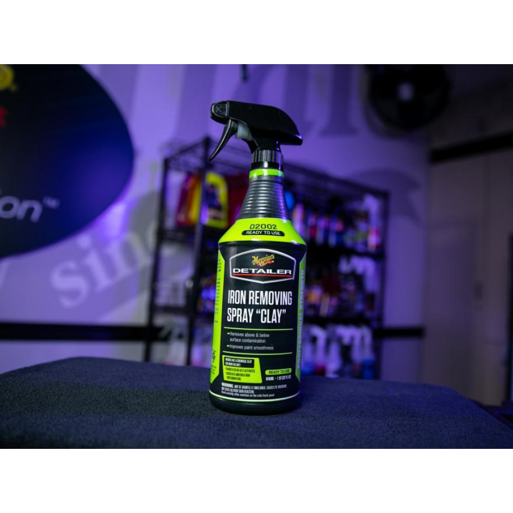 Чистка кузова від часток металу - Meguiar`s Iron Removing Spray "Clay" 946 мл. (DRTU200232)