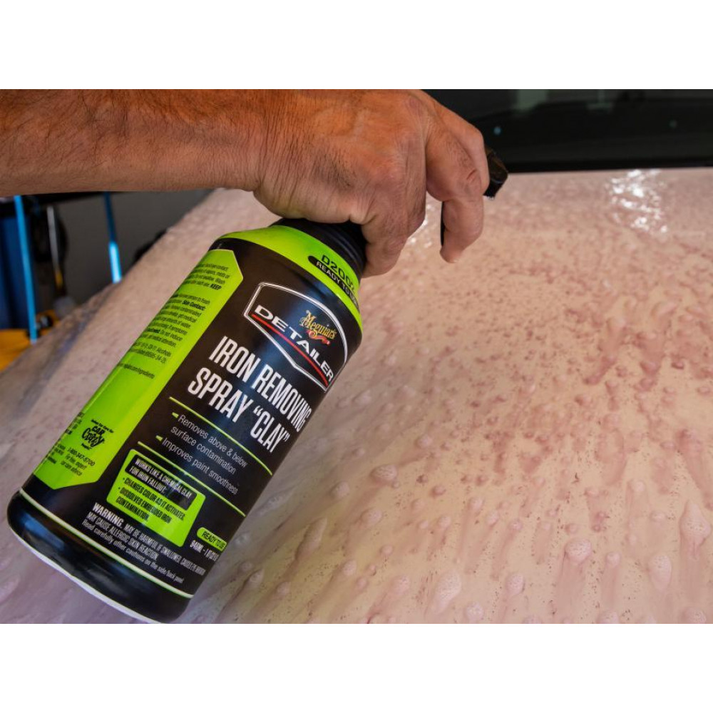 Чистка кузова від часток металу - Meguiar`s Iron Removing Spray "Clay" 946 мл. (DRTU200232)