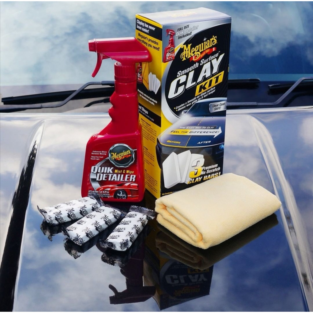 Максимальний набір для очищення кузова - Meguiar's Smooth Surface™ Clay Kit (G191700)