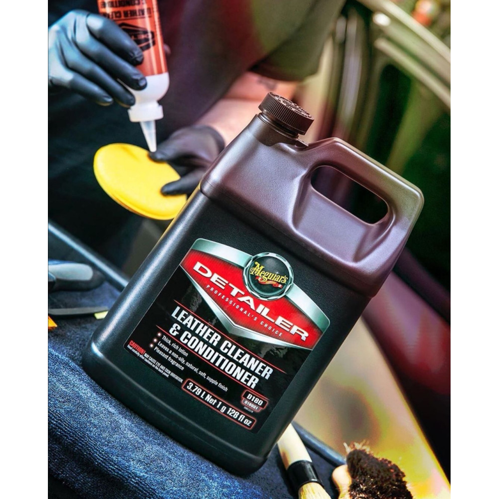 Очисник та кондиціонер для шкіри - Meguiar's Detailer Leather Cleaner and Conditioner 3,78 л. (D18001)