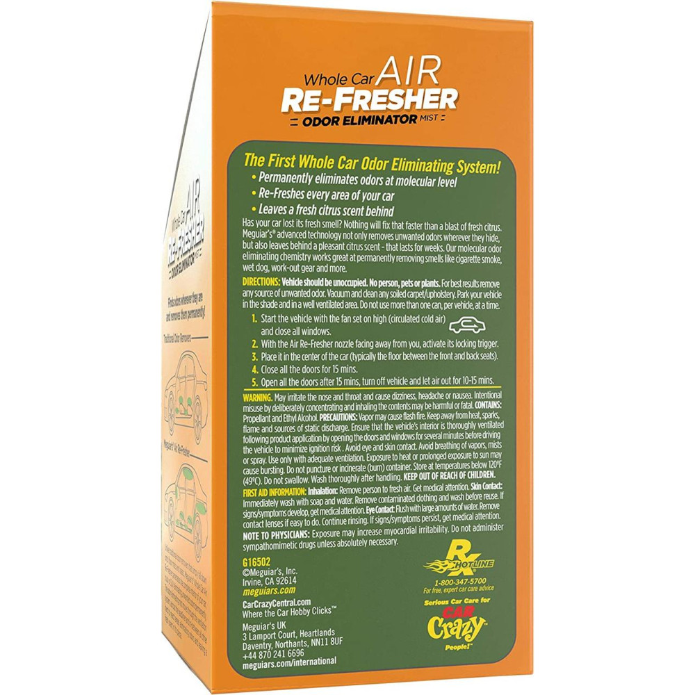 Освіжувач повітря "Цитрусовий сад" аромат - Meguiar's Air Re-Fresher Citrus Grove Scent 57 г. (G16502)