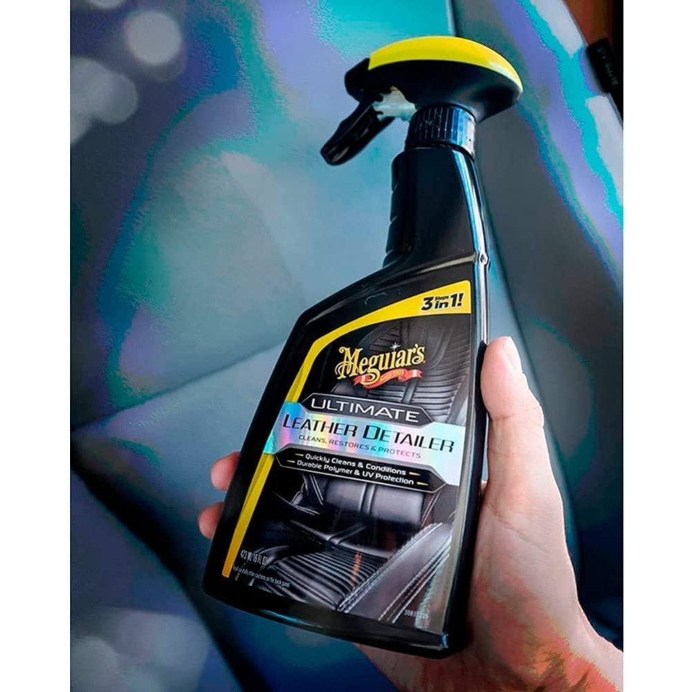 Спрей 3 в 1 для догляду за шкіряним салоном - Meguiar's Ultimate Leather Detailer 473 мл. (G201316)