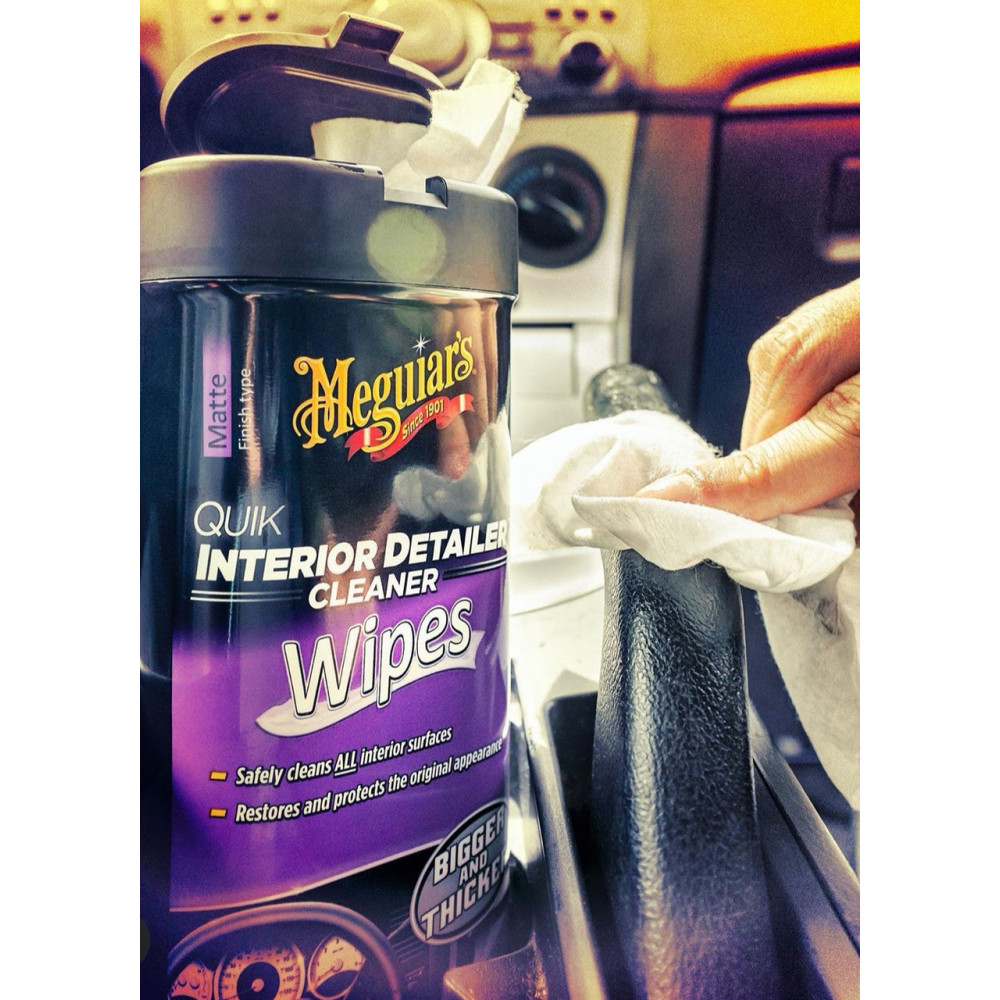 Серветки для швидкого очищення салону - Meguiar's Quik Interior Detailer™ Cleaner 18х23 см. 25 шт. (G13600)