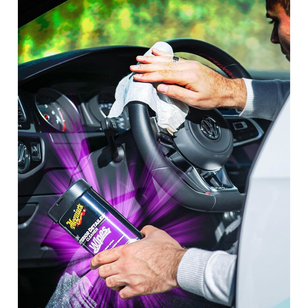 Серветки для швидкого очищення салону - Meguiar's Quik Interior Detailer™ Cleaner 18х23 см. 25 шт. (G13600)