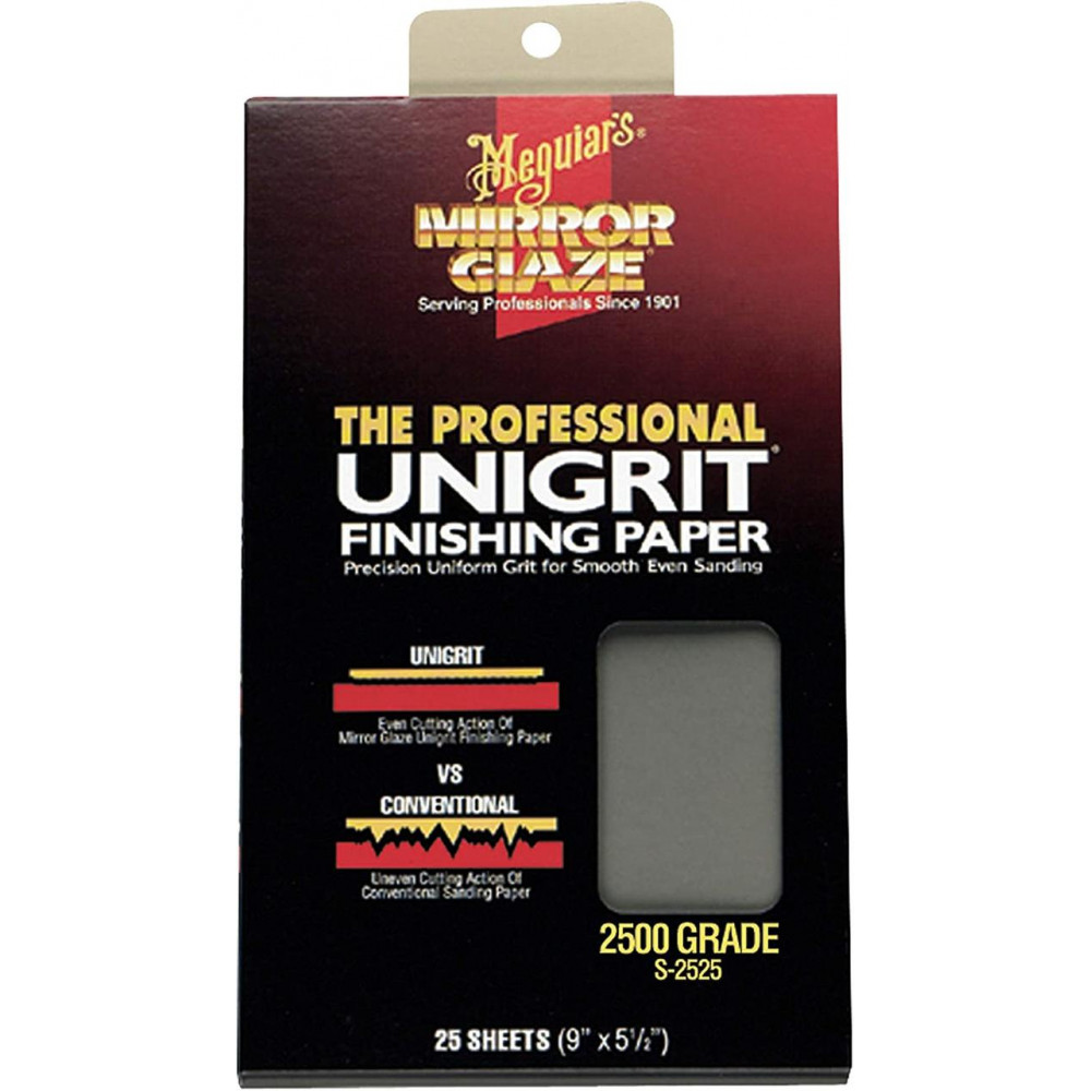 Водостійкий абразивний папір - Meguiar's Unigrit Finishing Papers 14х23 см. P2500 1 шт. (S2525)