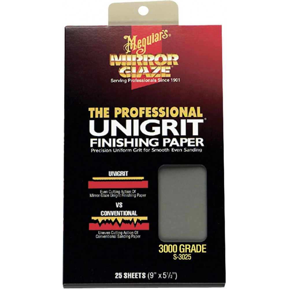 Водостійкий абразивний папір - Meguiar's Unigrit Finishing Papers 14х23 см. P3000 1 шт. (S3025)