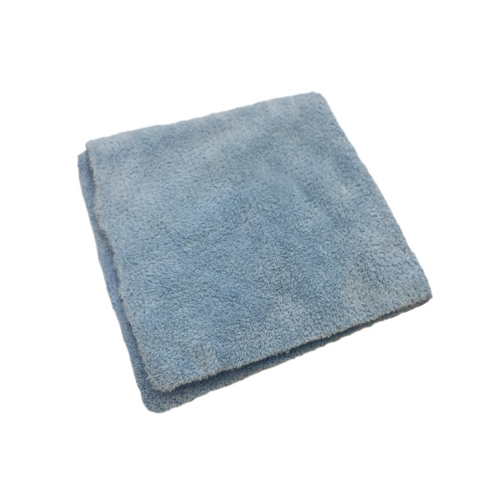 Мікрофібровий рушник — 3D Coral Fleece Microfiber Towel Edge-Less 350 гсм. 40x40 см. блакитний (MF350B)