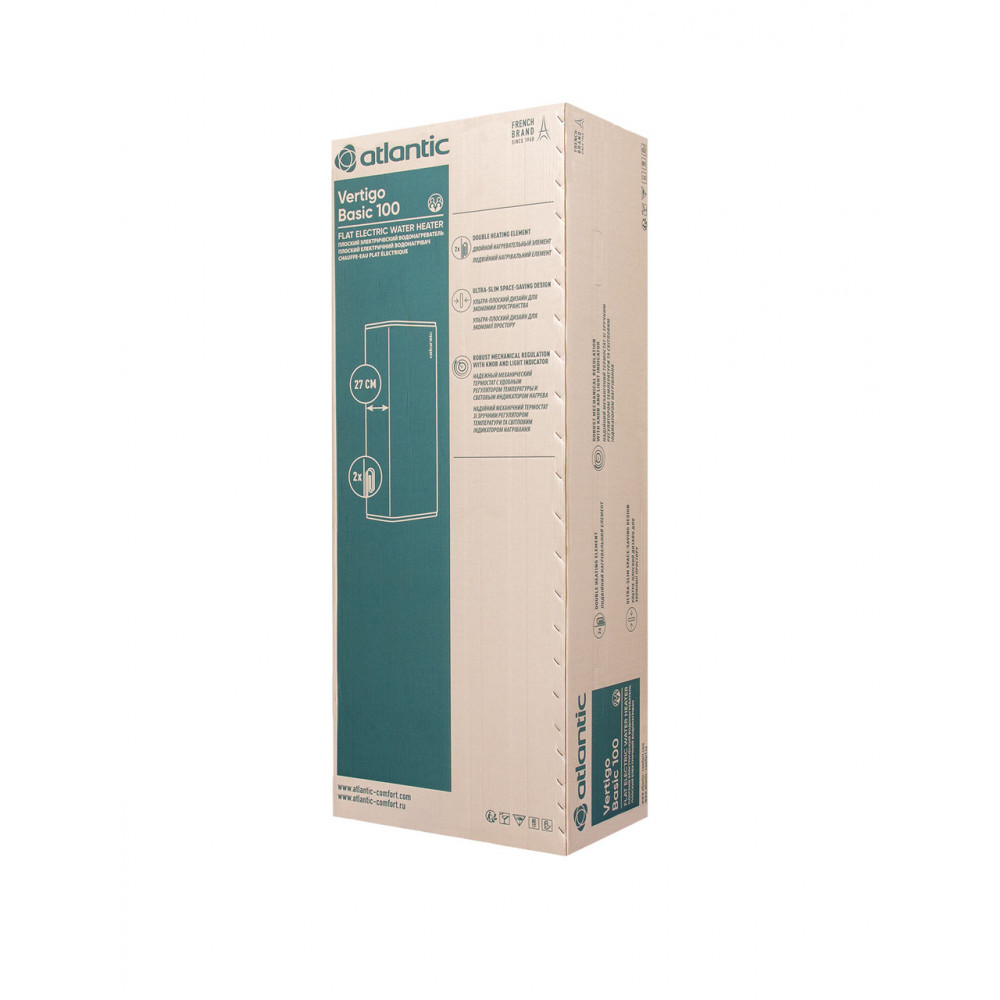 Бойлер Atlantic Vertigo Basic 100 ES-VM0802F220F-B (2000W) 80 літрів
